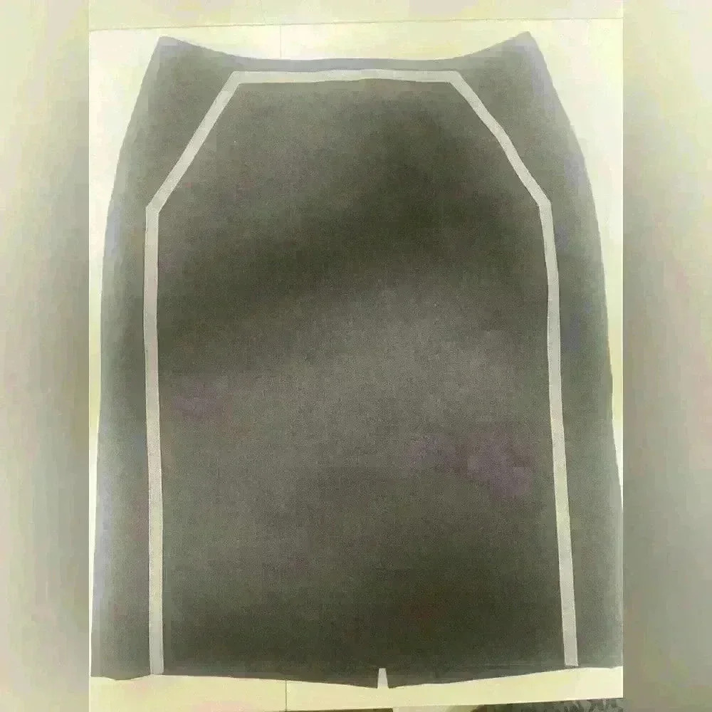 Calvin Klein Heather Gray Pencil Skirt With Inside Lining Size 2- B8